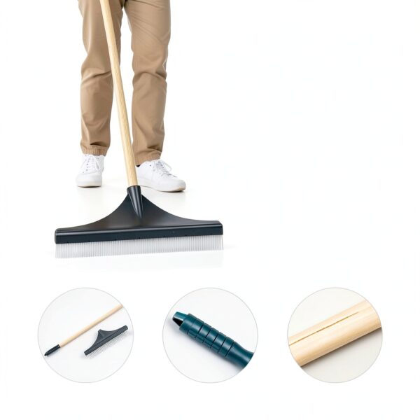 Lasnten Pet Carpet Rake Deep Cleaning Long Handle Multi-3