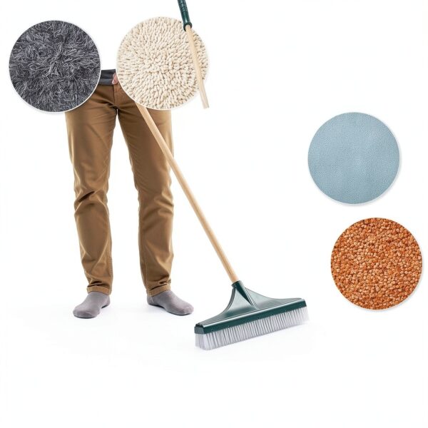 Lasnten Pet Carpet Rake Deep Cleaning Long Handle Multi-4