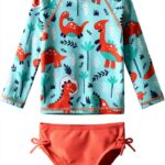 HUAANIUE Baby Girls Swimsuit UPF50 Sun Protection Quick Dry-0