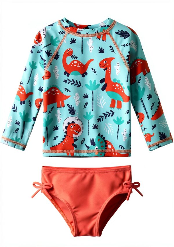 HUAANIUE Baby Girls Swimsuit UPF50 Sun Protection Quick Dry-0