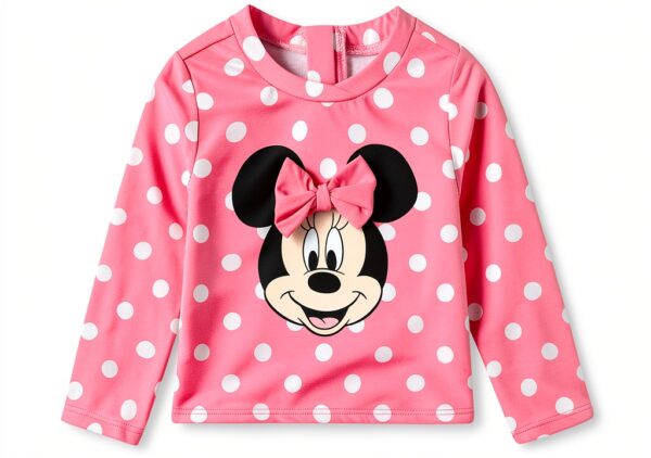 Minnie Mouse Rash Guard Set UPF 50 Baby Girls Swimsuit-1