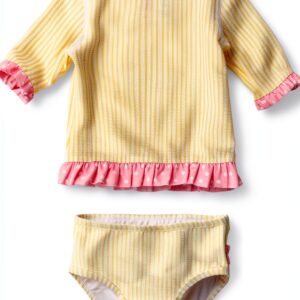 RuffleButts Girls Rash Guard Set UPF 50 Plus Sun Protection-0