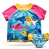 Baby Shark Toddler Girls Swim Set UPF 50+ Brooklyn-0