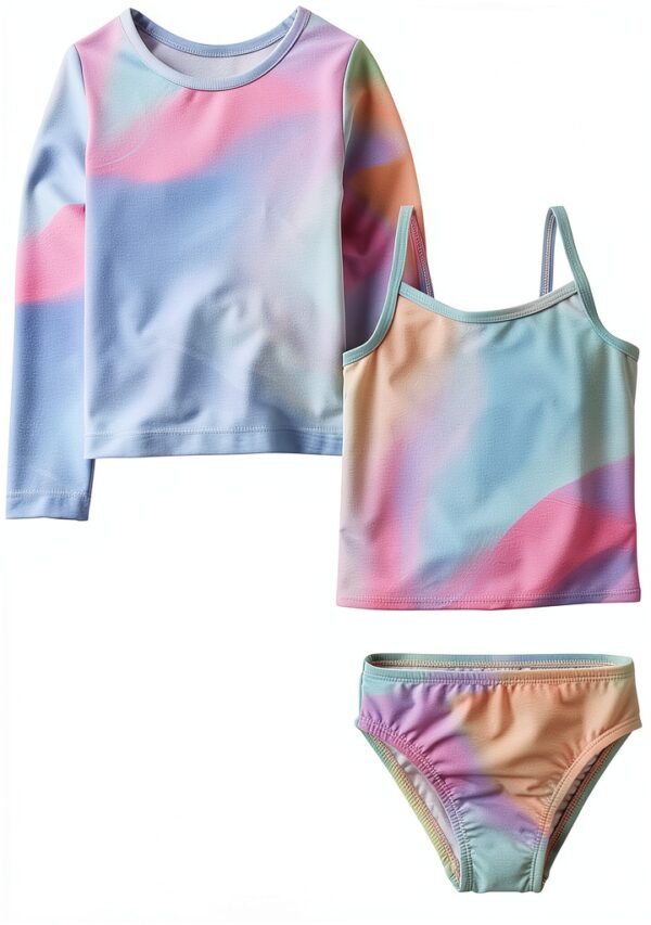 Girls Rash Guard Set UPF 50 Recycled Polyester The Childrens-0