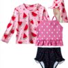 Pavo Girls UPF 50 Swim Set Soft Sun Protective Clothing-0