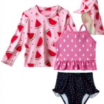 Pavo Girls UPF 50 Swim Set Soft Sun Protective Clothing-0