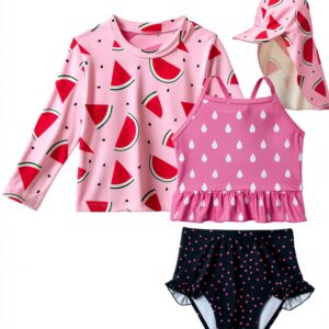 Pavo Girls UPF 50 Swim Set Soft Sun Protective Clothing-0