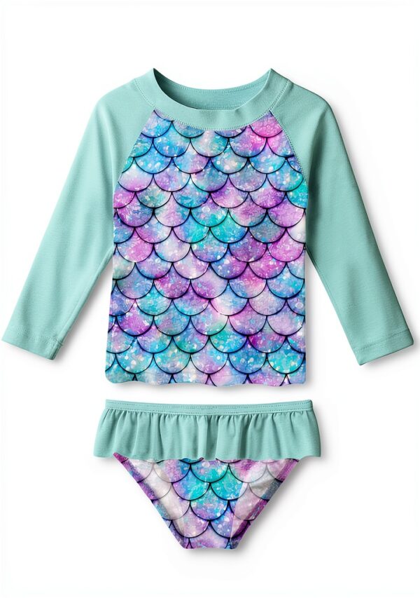 Baby Girls Rash Guard Set Pull On Closure DHLJXA0207-S-0