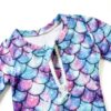 Aalizzwell Baby Girls Swimwear Long Sleeve Rashguard Set-4