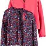 Carters Baby Girls Long Sleeve Rashguard Swim Tops 2-Pack-0