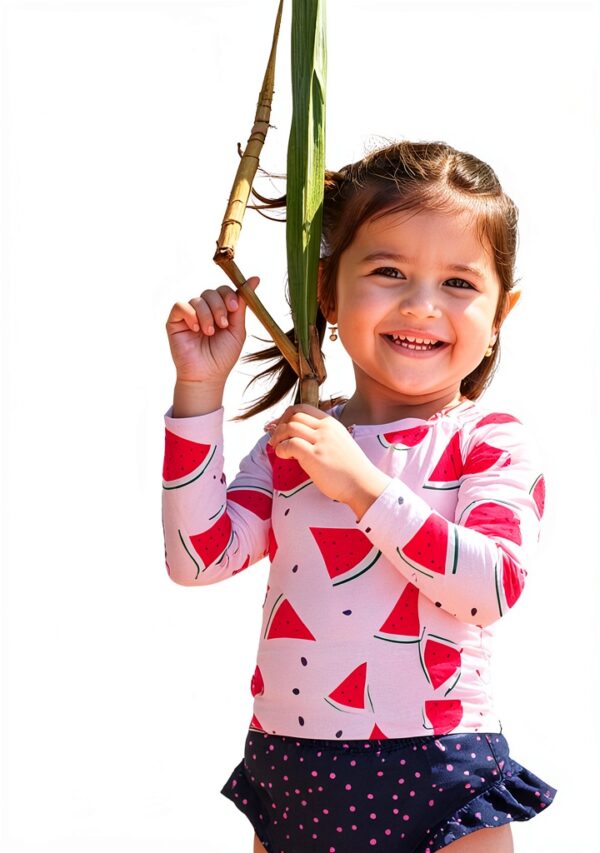 Pavo Girls UPF 50 Swim Set Soft Sun Protective Clothing-1