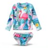 Baby Girls Rash Guard Set UPF 50 Sun Protection Swimwear-1