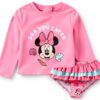 Disney Minnie Mouse UPF 50 Rash Guard Set Baby Girls-0