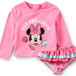 Disney Minnie Mouse UPF 50 Rash Guard Set Baby Girls-0