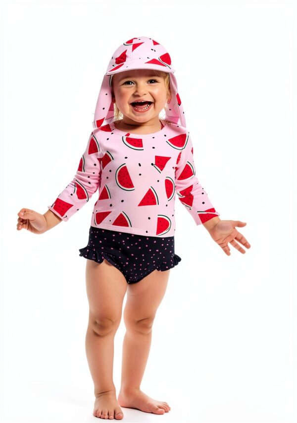 Pavo Girls UPF 50 Swim Set Soft Sun Protective Clothing-2