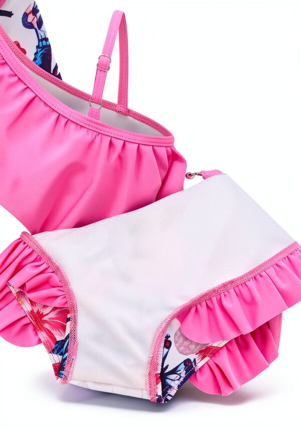 Toddler Girls Rash Guard Set UV Protection Swimwear-1