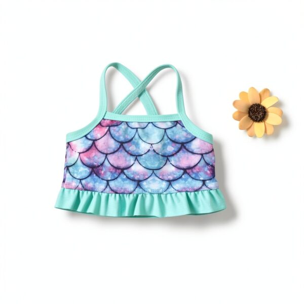 Baby Girl Swimwear Set Rash Guard Swimsuit Quick Dry-3