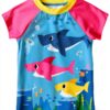 Baby Shark Toddler Girls Swim Set UPF 50+ Brooklyn-1
