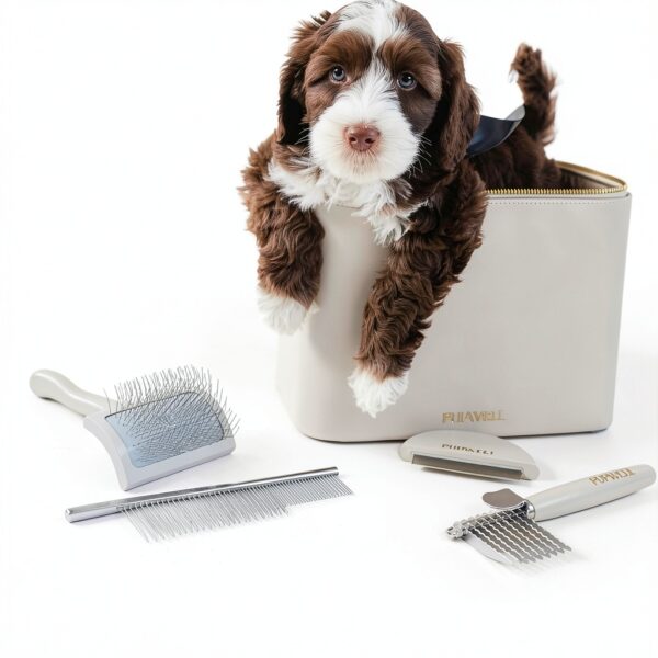 Pupwell Dematting Comb for Dogs Long Hair Grooming Tool-3