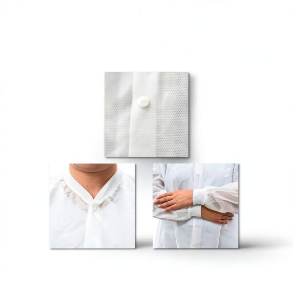 Dealmed Disposable Lab Coat SMS Material Multi Purpose Use-3