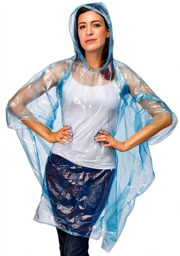 Juvale Disposable Rain Ponchos Adults Waterproof Lightweight-0
