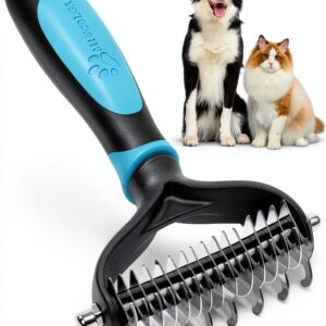 MIU COLOR Undercoat Rake Deshedding Brush Dog Grooming Tool-0