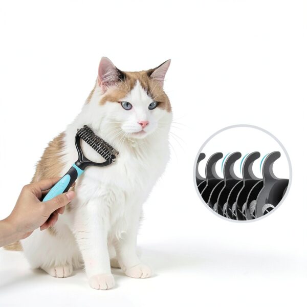 MIU COLOR Undercoat Rake Deshedding Brush Dog Grooming Tool-4