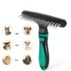 Wodine Carpet Rake Pet Hair Remover Double Row Pins-3