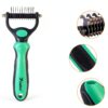 Candure Pet Deshedding Brush Dual Sided Grooming Tool-1