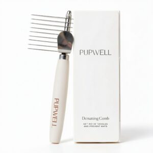 Pupwell Dematting Comb for Dogs Long Hair Grooming Tool-0
