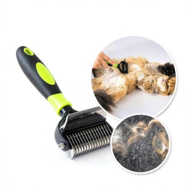 Cattasaurus Dog Grooming Brush Deshedding Comb Undercoat-3