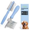 Myselect Dog Grooming Rake Dematting Comb Stainless Steel-0
