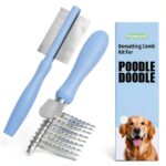 Myselect Dog Grooming Rake Dematting Comb Stainless Steel-0