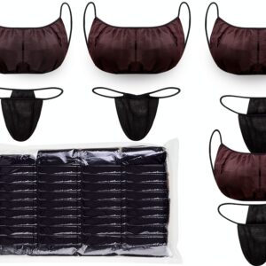 Disposable Bra and Thong Set Non-Woven Fabric Universal Fit-0