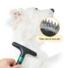 Wodine Carpet Rake Pet Hair Remover Double Row Pins-1