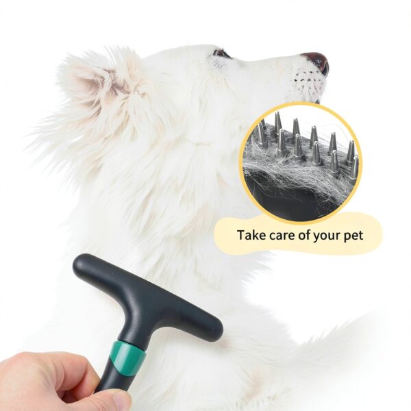 Wodine Carpet Rake Pet Hair Remover Double Row Pins-1
