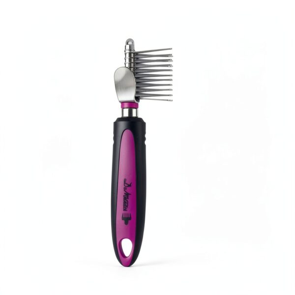 DeMatador Dog Grooming Rake Ergonomic Handle V Blade-1