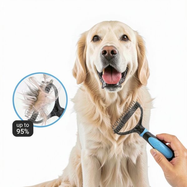 MIU COLOR Undercoat Rake Deshedding Brush Dog Grooming Tool-2