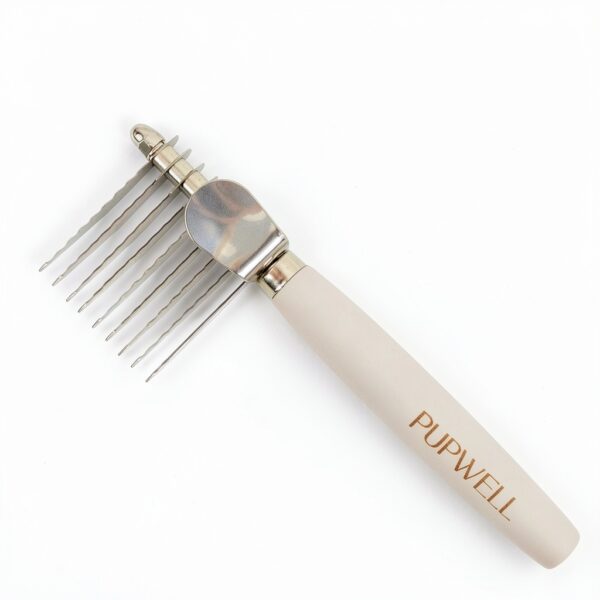 Pupwell Dematting Comb for Dogs Long Hair Grooming Tool-4