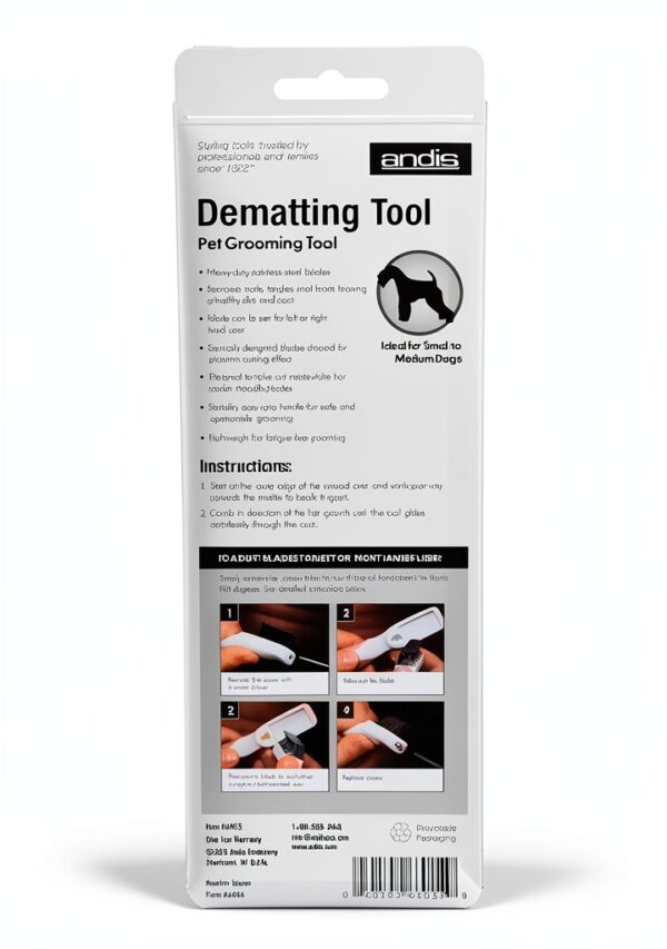 Andis Pet Dematting Tool 9 Blade Grooming Brush-1