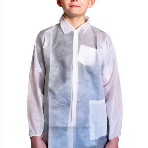 Disposable Lab Coat Makerspace Lab Liquid Resistant-0