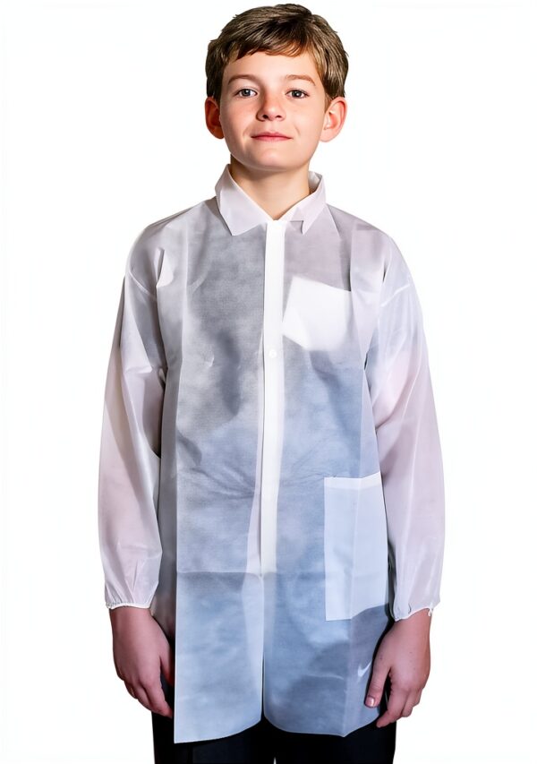 Disposable Lab Coat Makerspace Lab Liquid Resistant-0