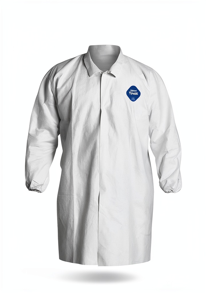 Worker wearing Tyvek 400 coverall during asbestos removal