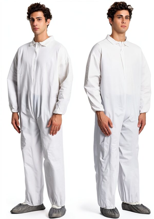 Disposable Coveralls Greenour White Unisex Suit-0