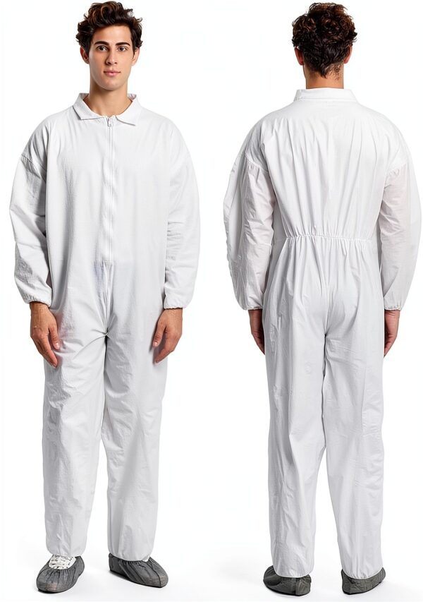 Disposable Coveralls Greenour White Unisex Suit-1
