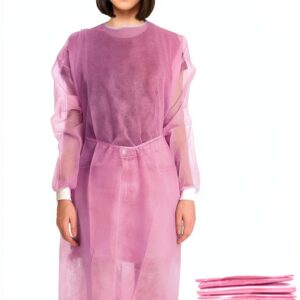 Pink Isolation Gowns EZGOODZ Disposable Hospital-0