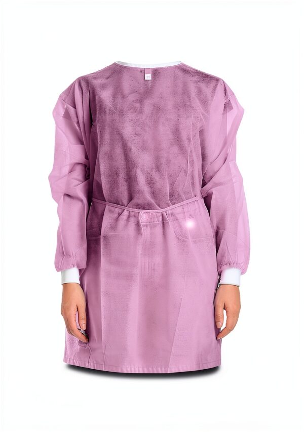 Pink Isolation Gowns EZGOODZ Disposable Hospital-2
