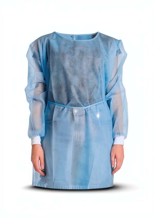 EZGOODZ Disposable Isolation Gowns Polypropylene 45 GSM-2