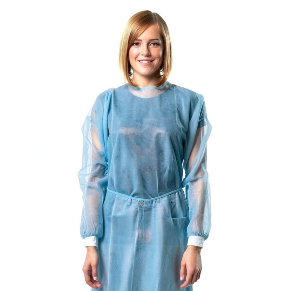 EZGOODZ Disposable Isolation Gowns Polypropylene 45 GSM-6