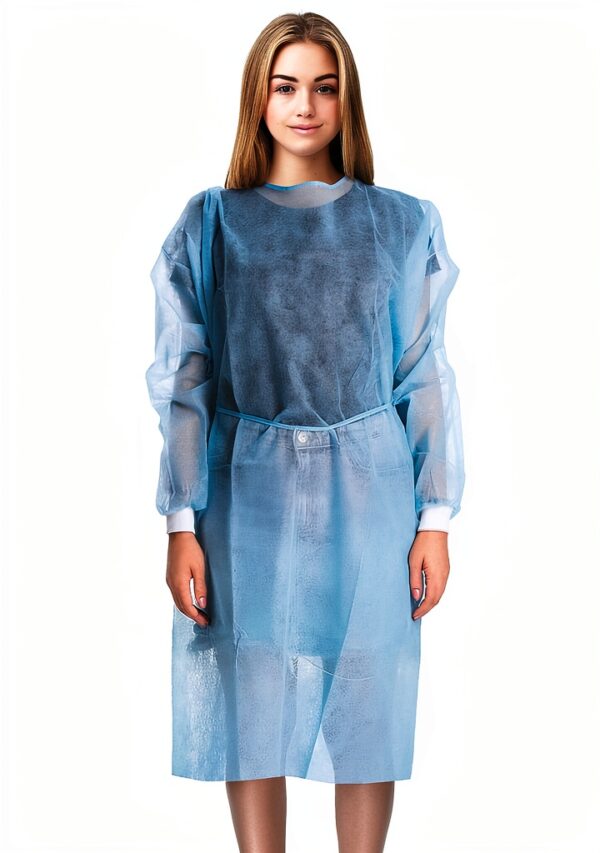 EZGOODZ Disposable Isolation Gowns Polypropylene 45 GSM-0